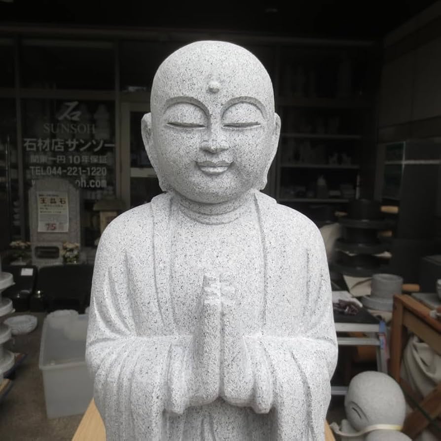 Amazon.co.jp: 地蔵 おじぞうさん 総高70cm お地蔵 2尺 お地蔵
